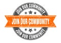 join our community stamp Royalty Free Stock Photo