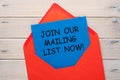 Join Our Mailing List