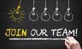 Join our Team on blackboard Royalty Free Stock Photo