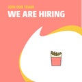 Join Our Team. Busienss Company Fires We Are Hiring Poster Callout Design. Vector background