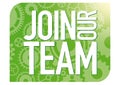 join our team, gears green Royalty Free Stock Photo