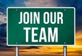 Join our Team - road sign message