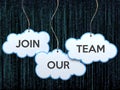 Join our team on cloud banner