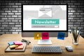 Join Register Newsletter to Update Information and Subscribe Reg Royalty Free Stock Photo