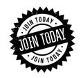 Join Today rubber stamp Royalty Free Stock Photo