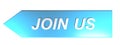 JOIN US on blue arrow - 3D rendering Royalty Free Stock Photo
