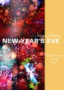 Join us in celebrating new year\'s eve party text over glowing fairy lights decoration