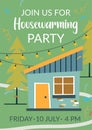 Join us for housewarming party, invitation card