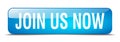 join us now button Royalty Free Stock Photo