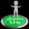 Join Us Shows Registering Membership Or Club Royalty Free Stock Photo