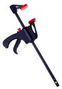 Joiner Clamp (wood tools) isolated Royalty Free Stock Photo