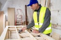 Joiner in his workshop Royalty Free Stock Photo