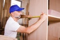 Joiner at work Royalty Free Stock Photo