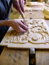 Joiner working on a piece of wood