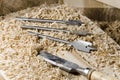 joinery tools - chisel and wood drils
