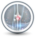 Joint care icon Royalty Free Stock Photo