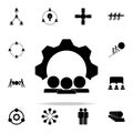 joint idea engine icon. Teamwork icons universal set for web and mobile