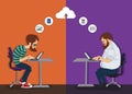 Joint remote work on the project - cloud computing for work -