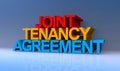 Joint tenancy agreement on blue