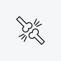 Joint vector icon set