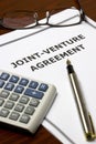 Joint-Venture Agreement Royalty Free Stock Photo