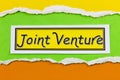 Joint venture business partnership cooperation teamwork banner working together