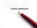 Joint venture with pen