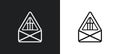 joist outline icon in white and black colors. joist flat vector icon from construction collection for web, mobile apps and ui