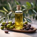 Jojoba oil in bottle