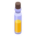 Jojoba test tube icon, isometric style Royalty Free Stock Photo