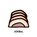 jokbal. Vector illustration decorative design Royalty Free Stock Photo