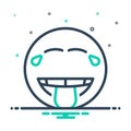 Mix icon for Joke, laugh and banter Royalty Free Stock Photo