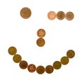 Joke made of coins