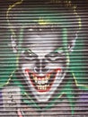 Joker  face painted on wall in Dublin Royalty Free Stock Photo