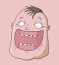 Joking face illustration