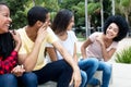 Joking group of young people Royalty Free Stock Photo