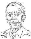 joko widodo art tribal line