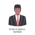 Joko Widodo portrait illustration