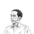 Jokowi Joko Widodo Portrait Drawing. May 25, 2017