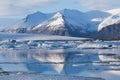 Jokulsarlon ice melting lake Royalty Free Stock Photo