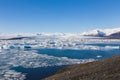 Jokulsarlon lagoon Icebergs floating Iceland
