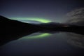 Jokulsarlon reflection aurora