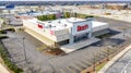 Aerial / drone view of Binny`s Beverage Depot in Joliet, IL