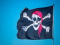 The jolly roger flag Royalty Free Stock Photo