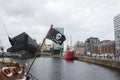 Jolly Roger flying over Liverpool