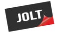 JOLT text on black red sticker stamp Royalty Free Stock Photo