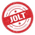 JOLT text on red round grungy stamp