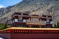 Jomsom Buddhist Monastery in Himalaya mountains, Nepal Royalty Free Stock Photo