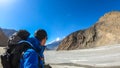 Jomsom - A man wandering in Mustang valley