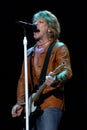 Jon Bon Jovi singer of the Bon Jovi group during the concert Royalty Free Stock Photo